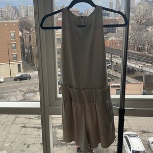 Athleta play suit with shorts in tan